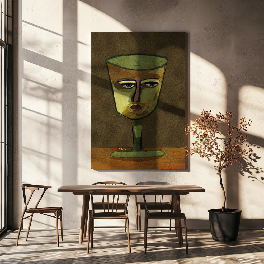 Weinglas LADY braun | Canvas