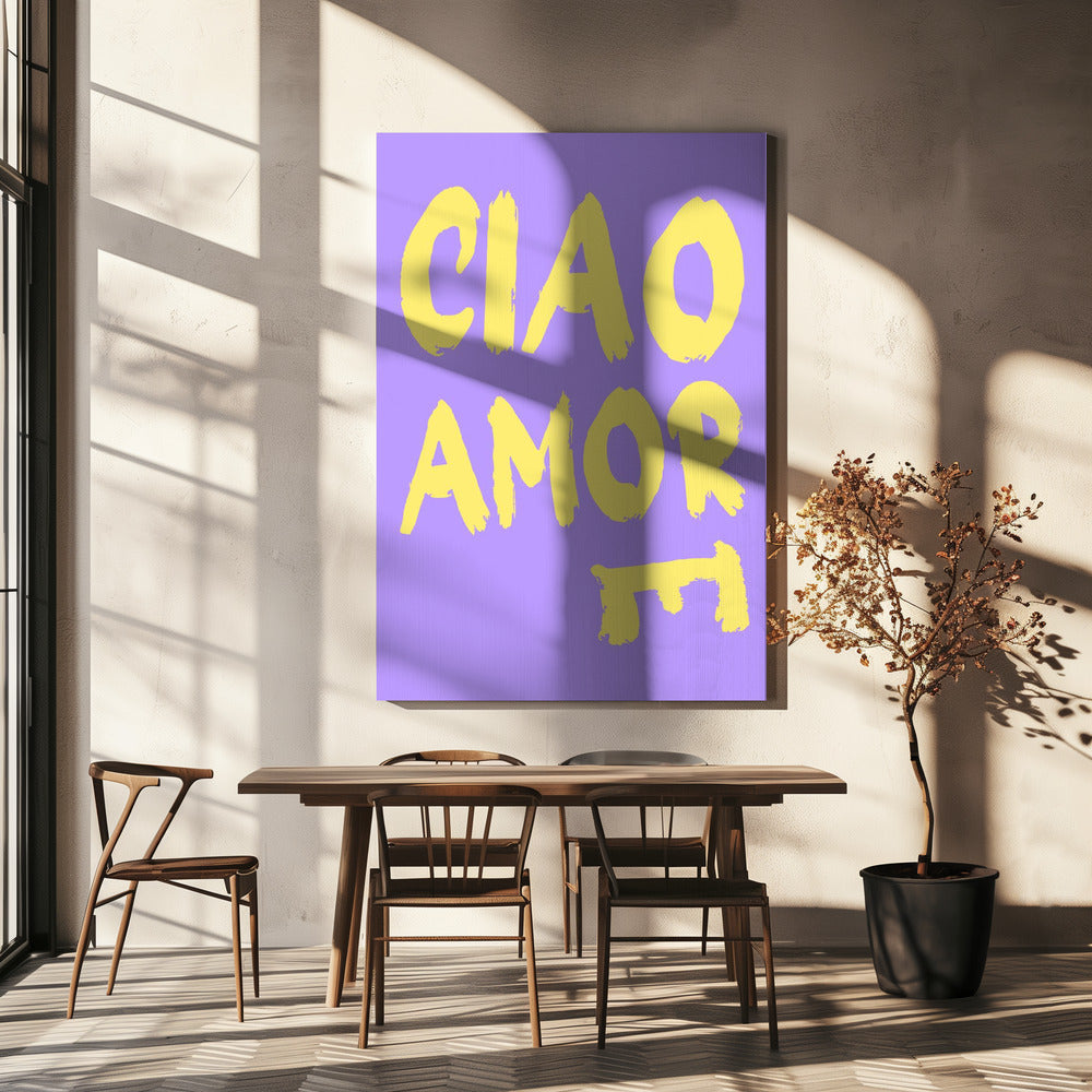Ciao amore | Leinwand