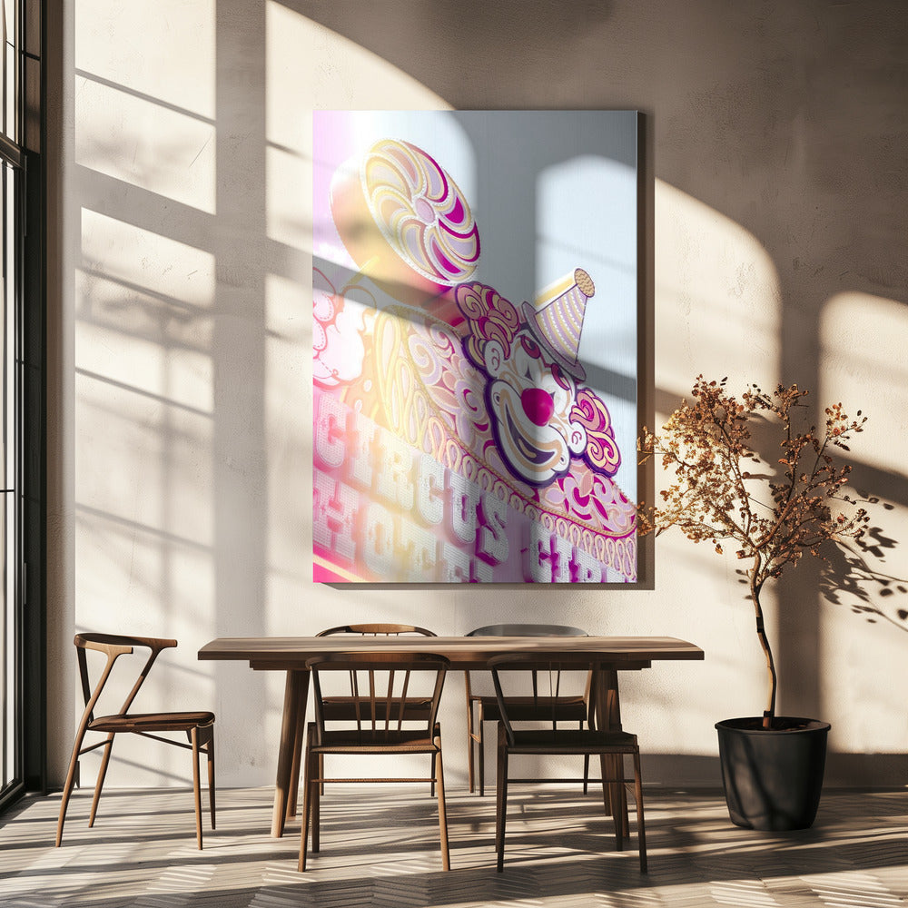 Circus Sign Flare Portrait | Canvas