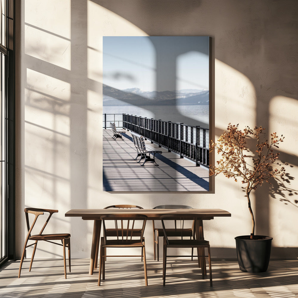 Zwei Bänke | Leinwand