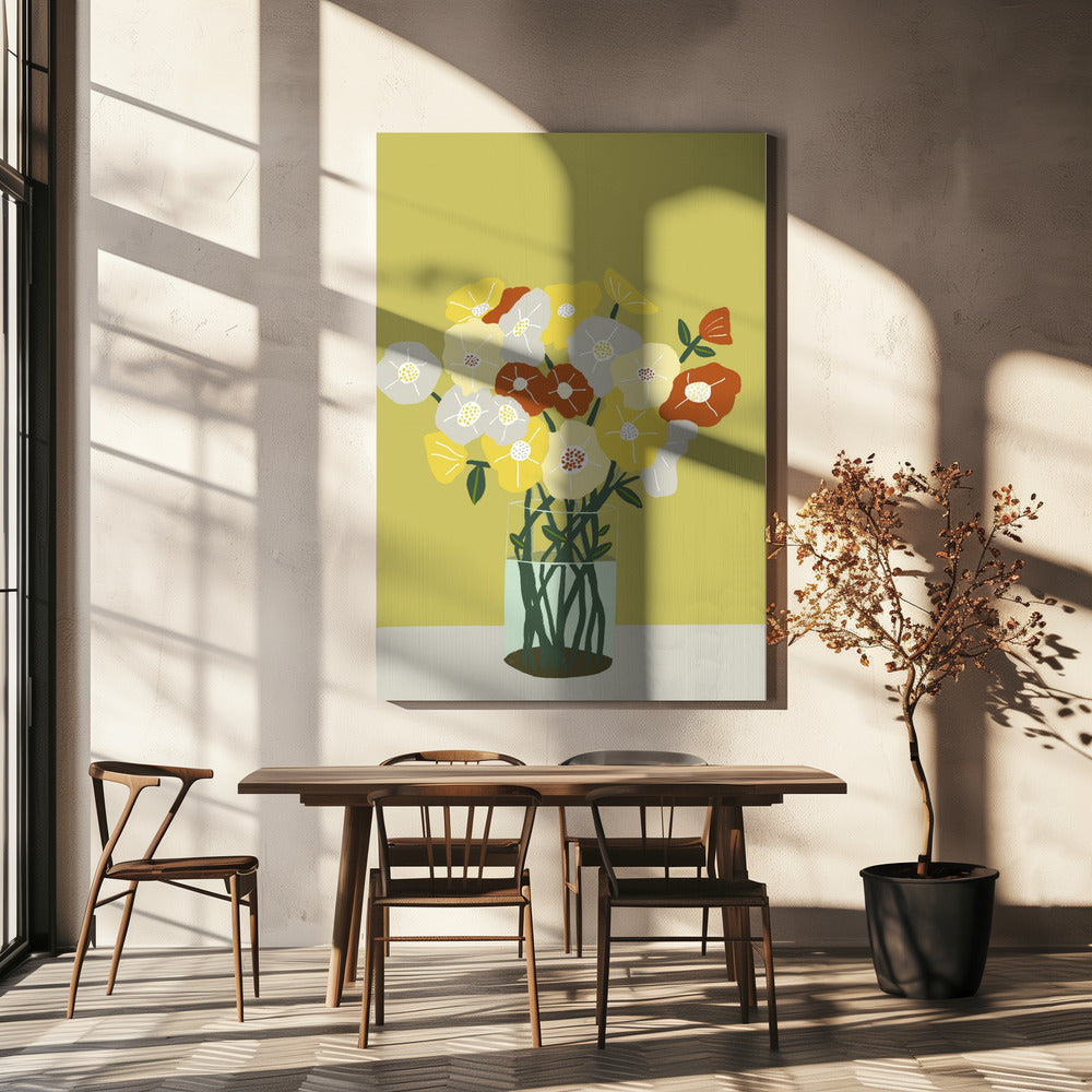 Blumenvase | Leinwand