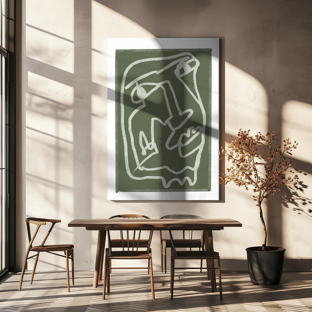 Green abstract | Canvas