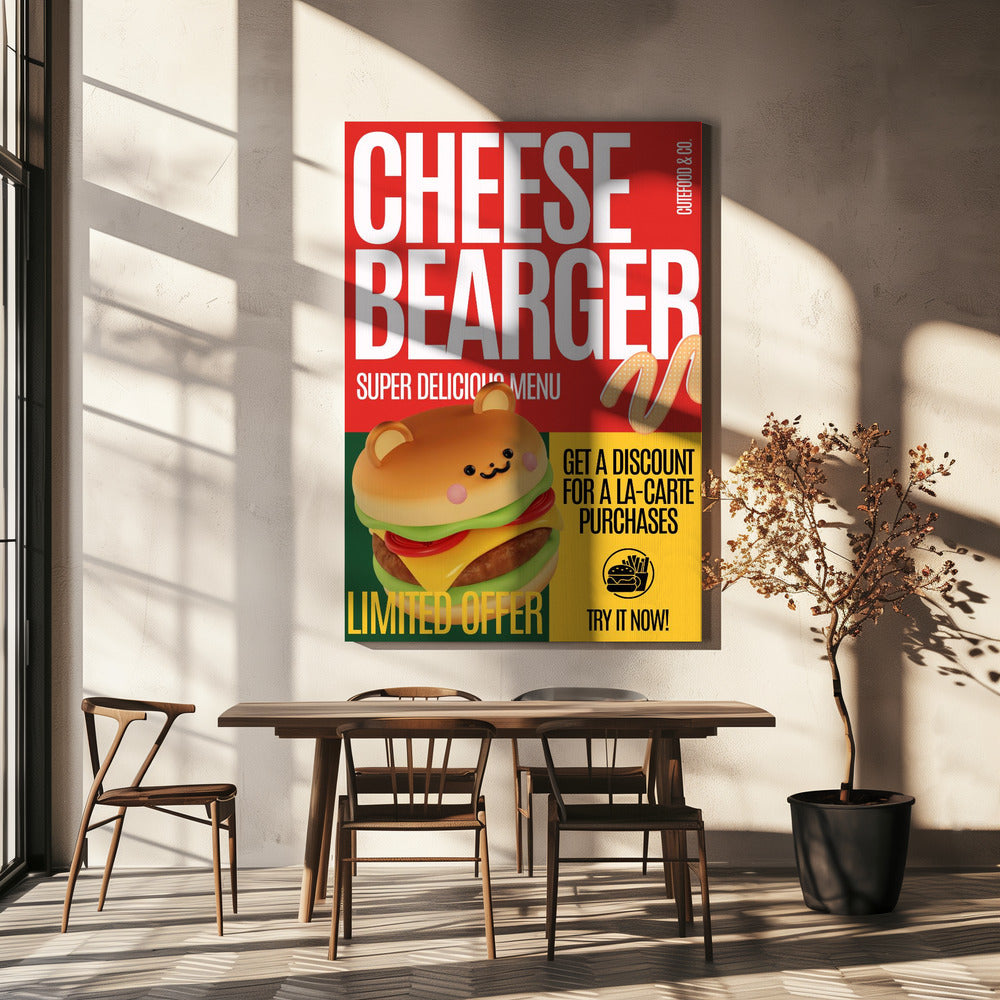 Cheeseburger Angebot | Leinwand