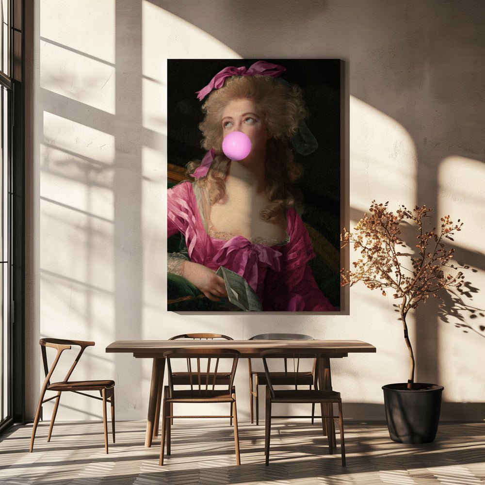 Bubblegummadame Pink Kopie 2 | Leinwand