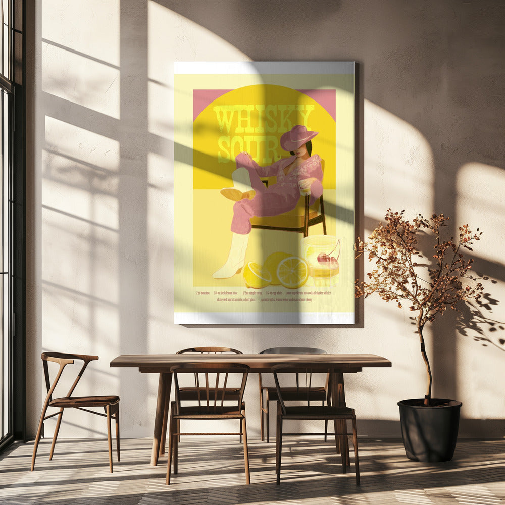Jlr Whiskysour Pink Kopie | Leinwand
