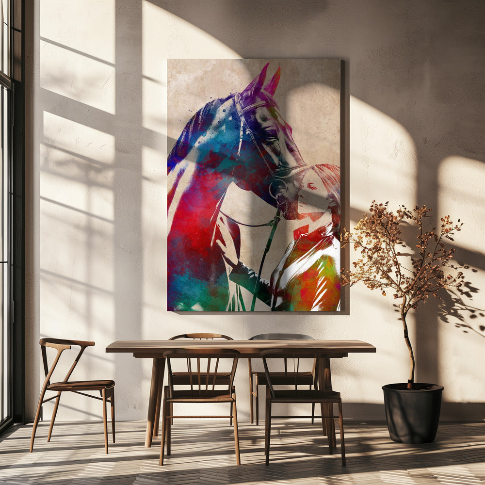 Sportkunst für Reiter | Leinwand