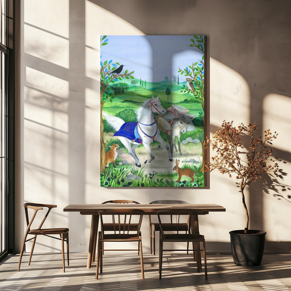 The Harmony Of Nature And Animal Life, | Canvas