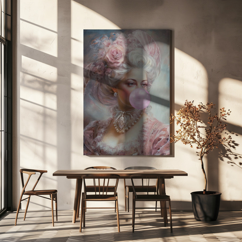 Pastell Marie Antoinette Kaugummi | Leinwand