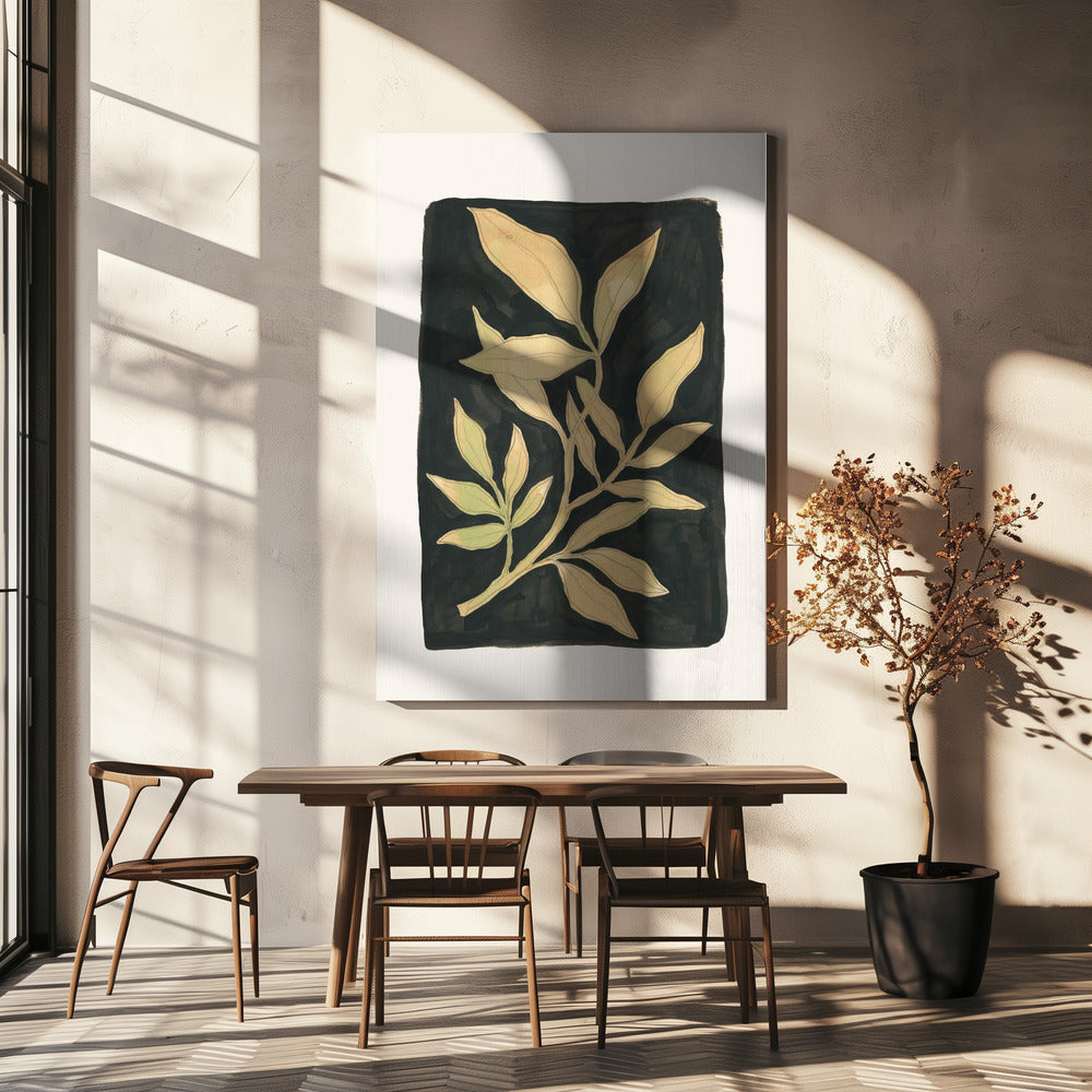Foliage noir N.1 | Canvas