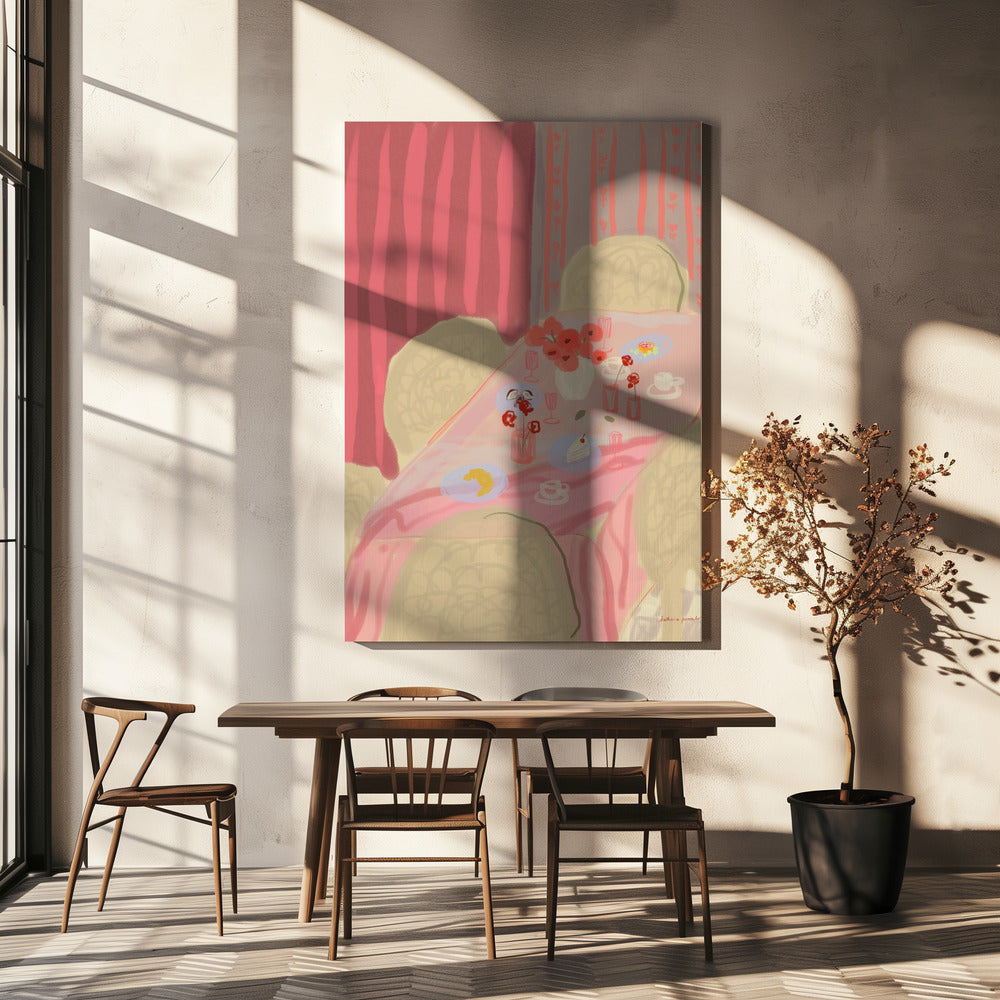 Rosé Tisch | Leinwand