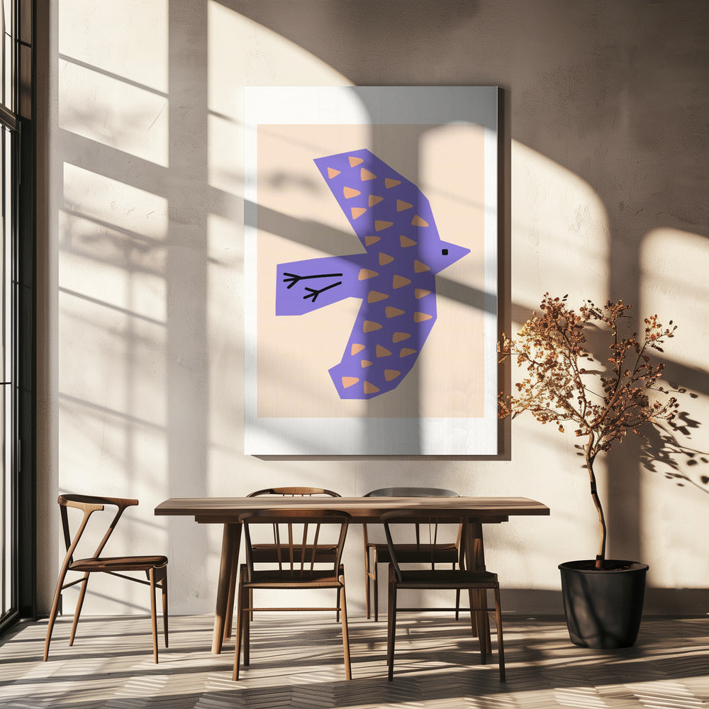 Vogel Flieder | Leinwand