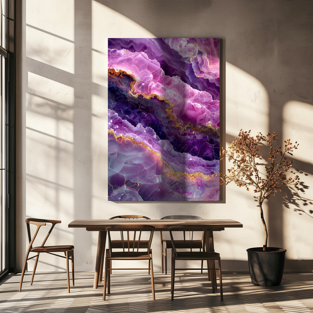 Amethyst Magische Landschaftsgrafik (74) | Leinwand