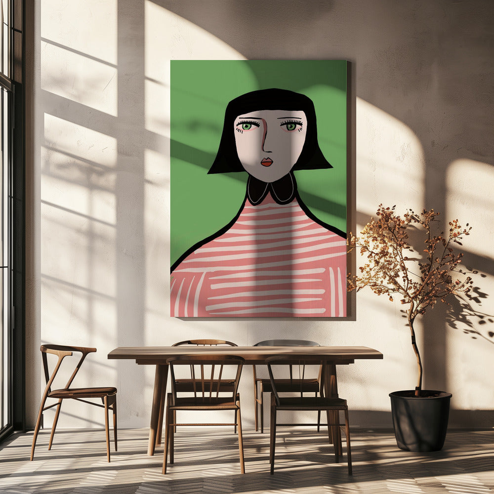Nette Dame | Leinwand