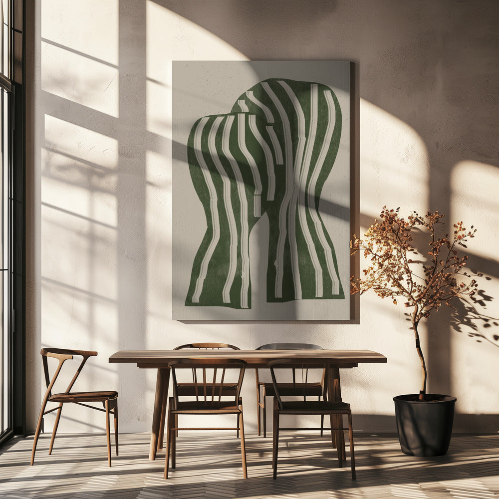 Curved Stripes | Canvas
