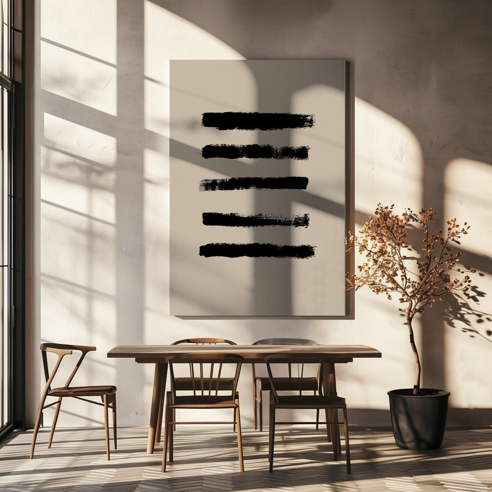 Fette Striche Harmonie | Leinwand
