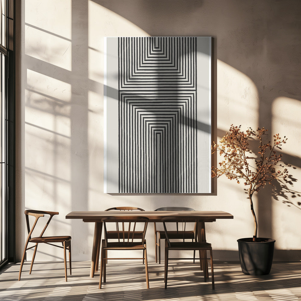 Geometrische Echos | Leinwand