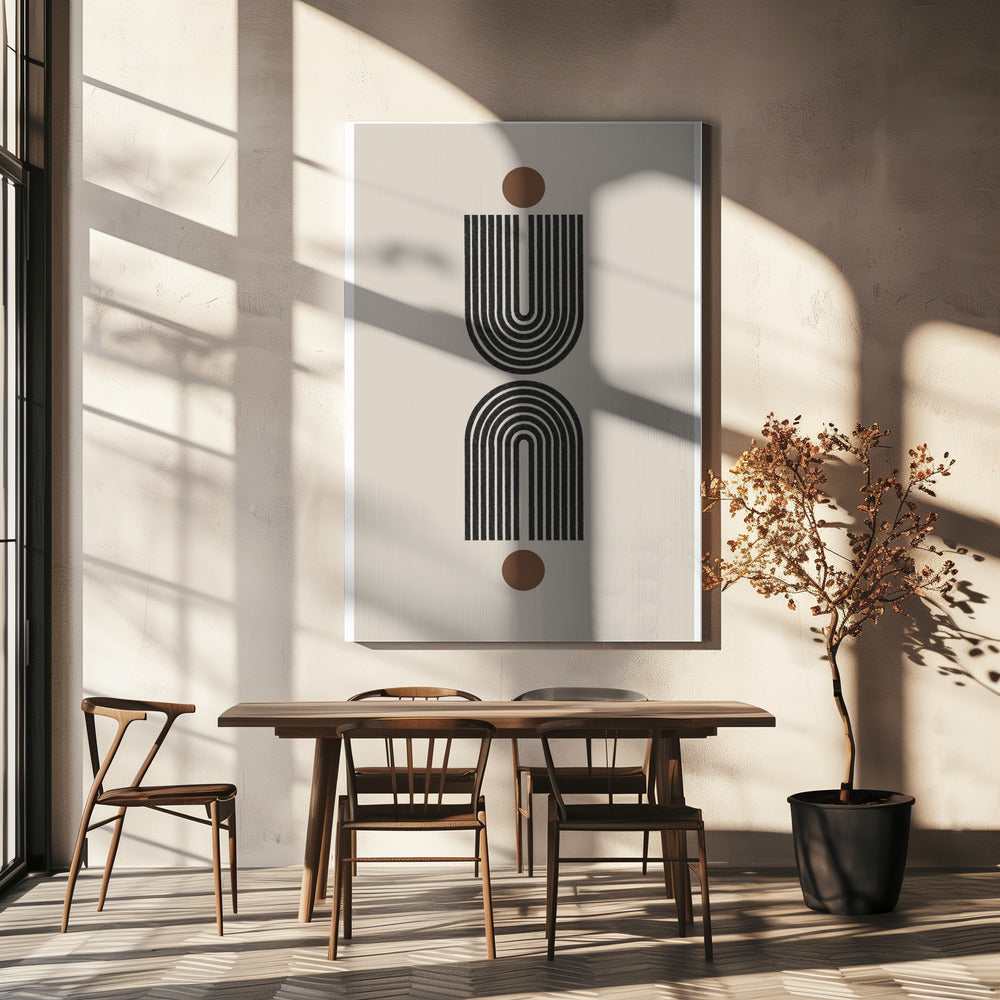 Symmetrische Kurven | Leinwand