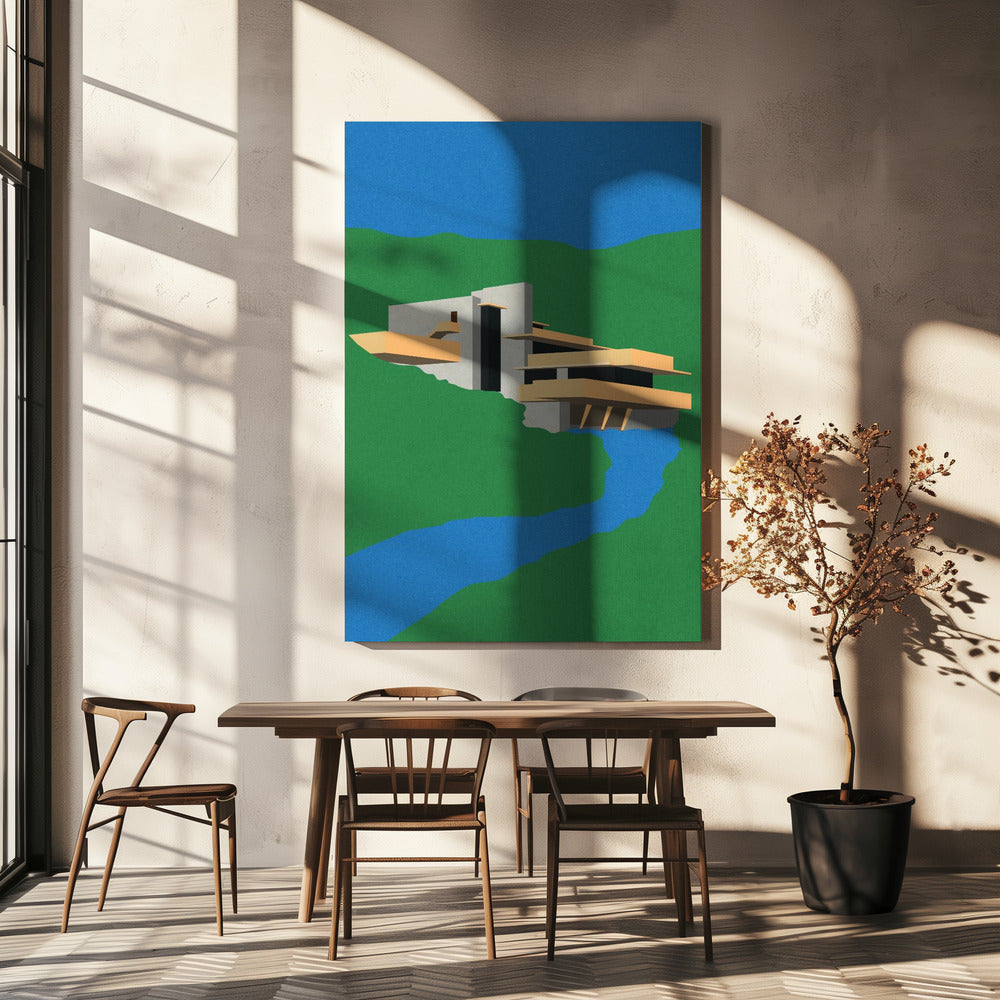 Frank Loyd Wright Falling Water | Canvas