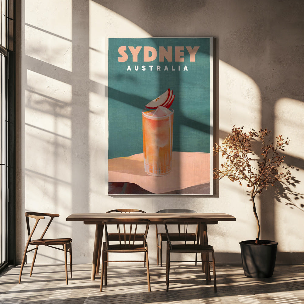 Sydney Australien Cocktail Bar Dekor | Leinwand