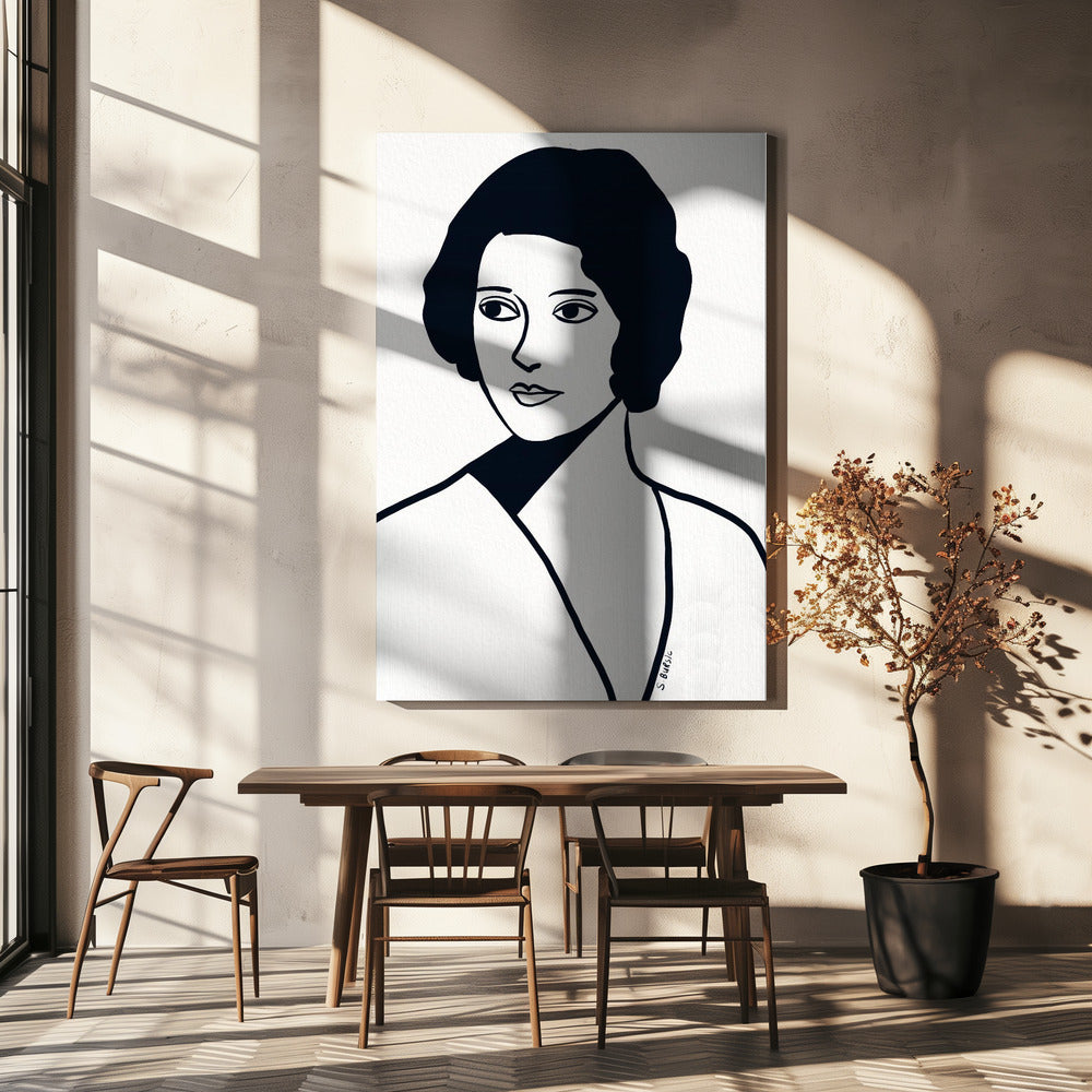 Vintage Frau | Leinwand