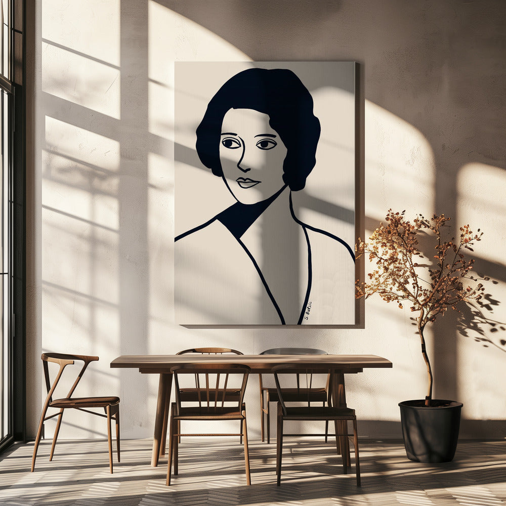 Vintage Frau | Leinwand