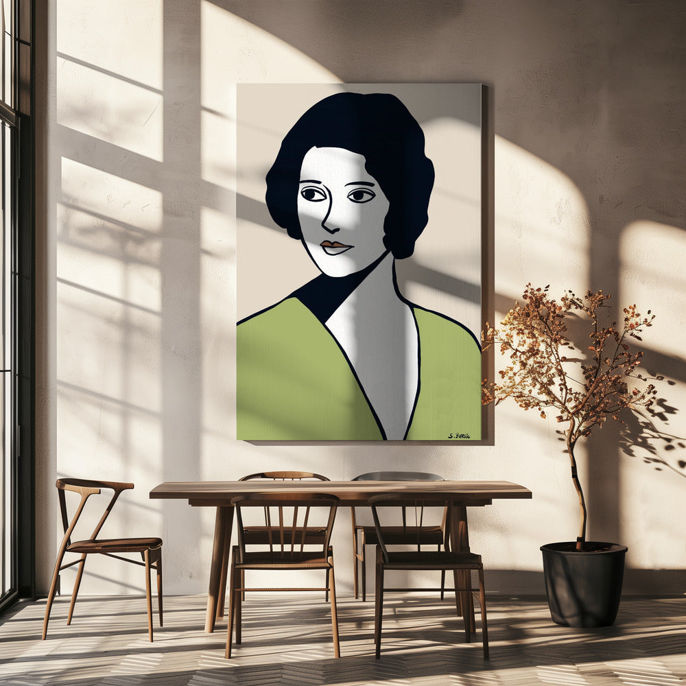Vintage Frau | Leinwand