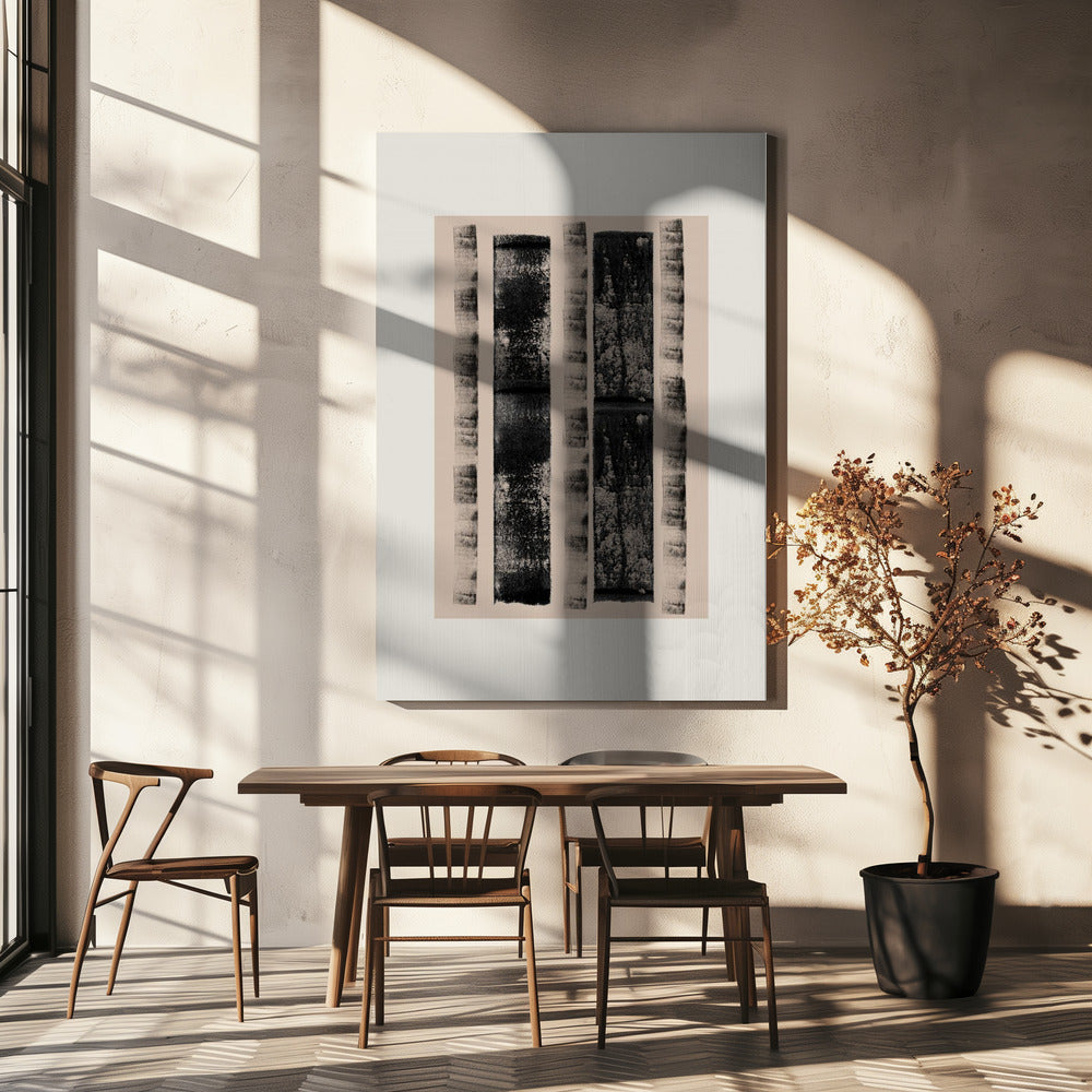 Monochrome Linien | Leinwand