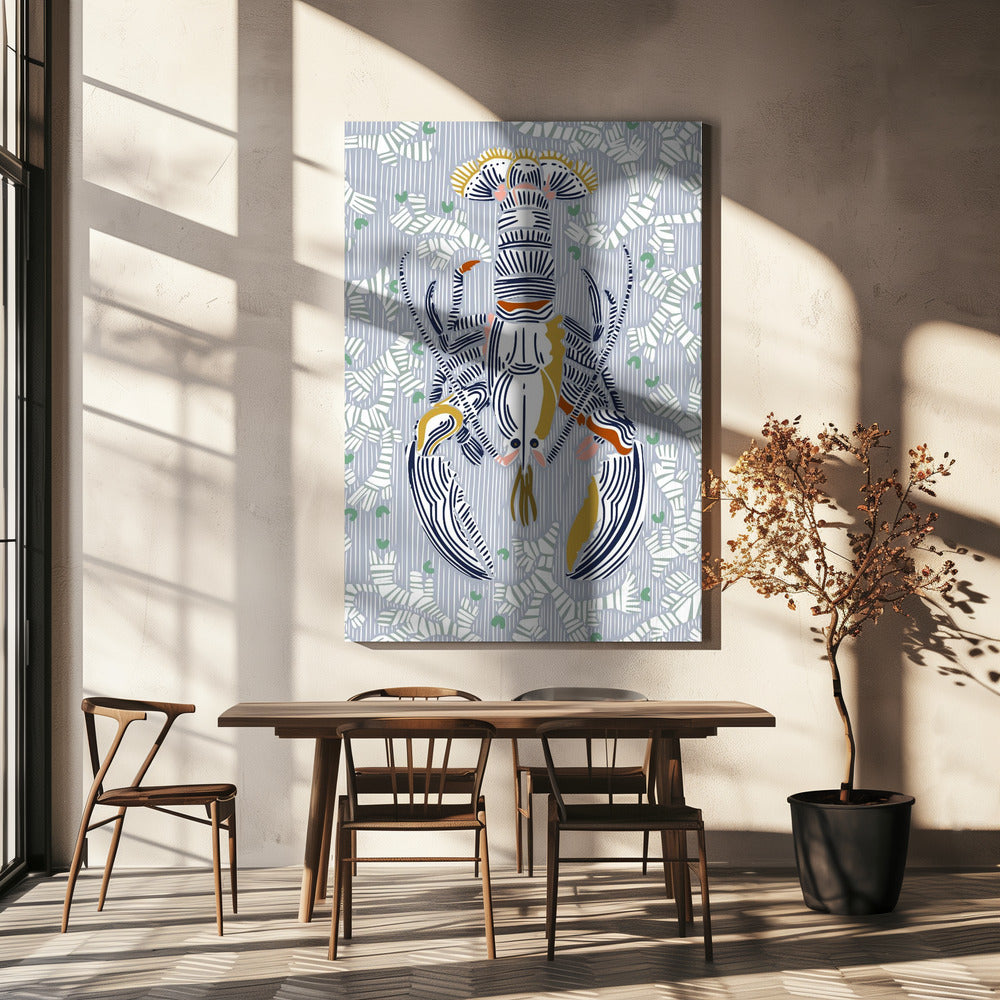 Crustacean Core grau | Leinwand