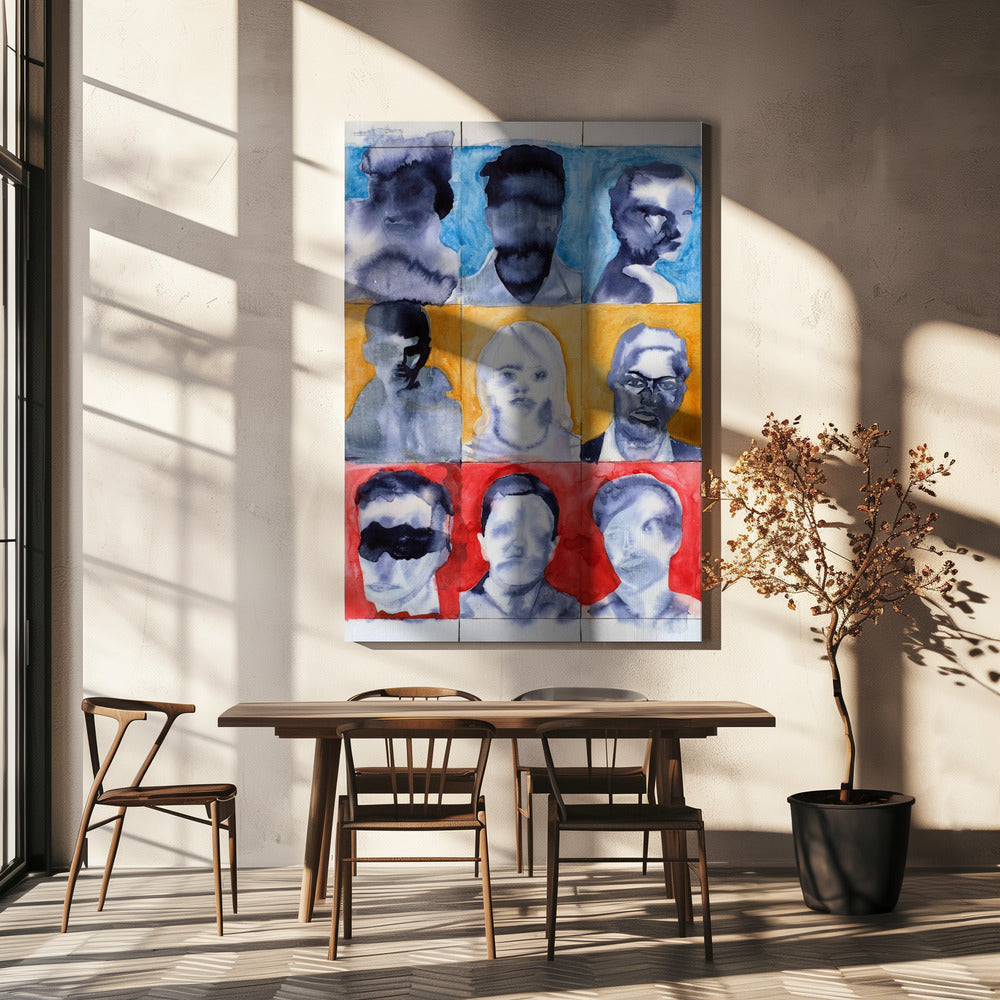 Headshot-Raster Nr. 1 | Leinwand