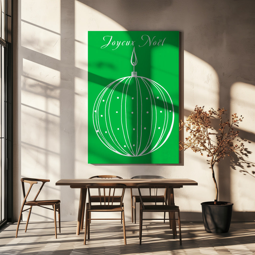 Bows and Baubles: Joyeux Noël Christmas | Canvas