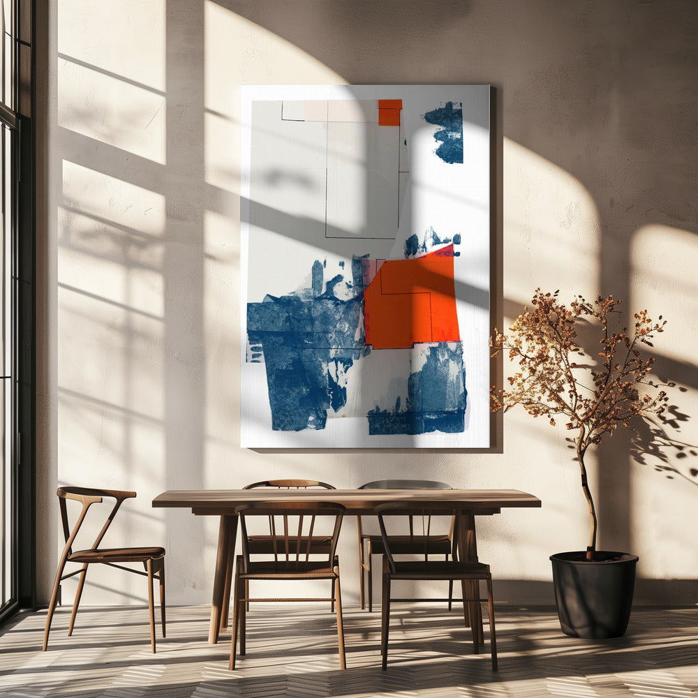 Neutral Abstract Shapes On White 3 | Canvas