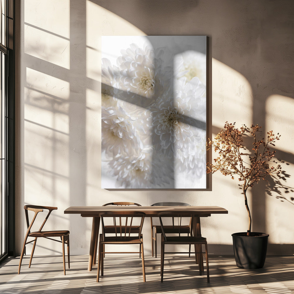 Weiße Blumen 1 | Leinwand