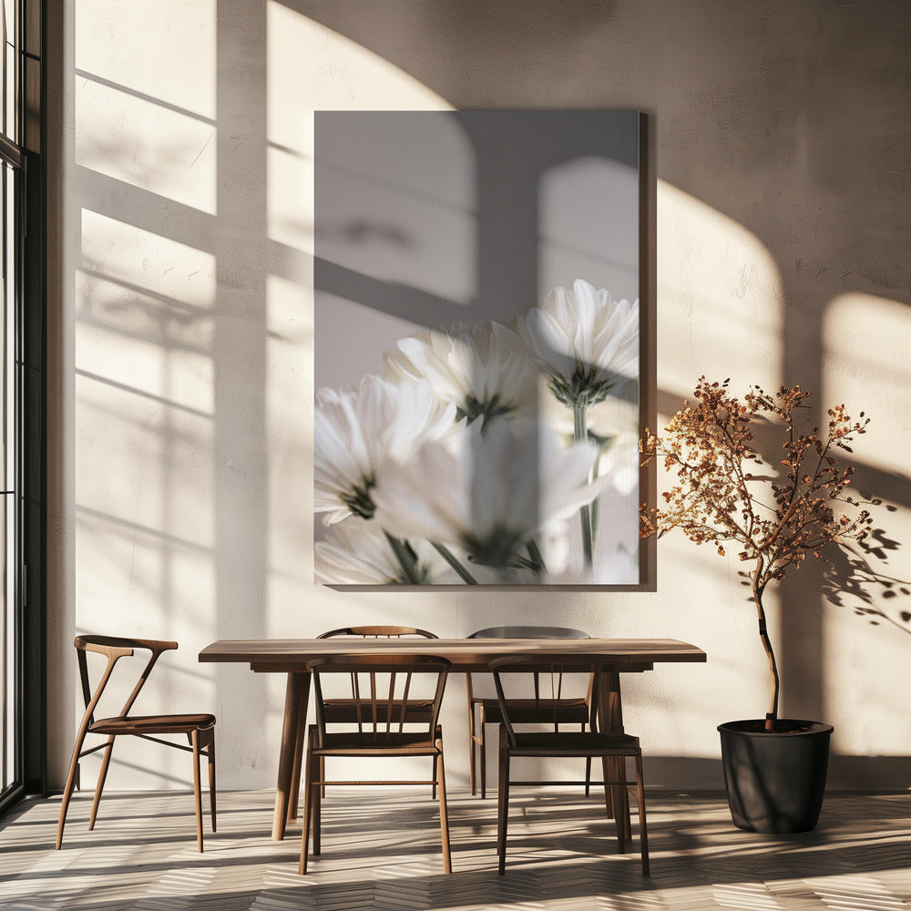 Weiße Blumen 4 | Leinwand