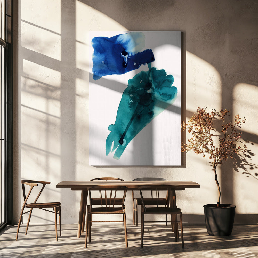Abstract Watercolour Washes Shapes 1 | Canvas