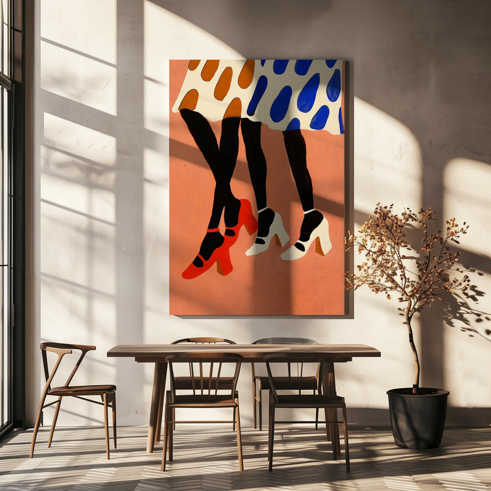 Polka Dot Steps | Canvas