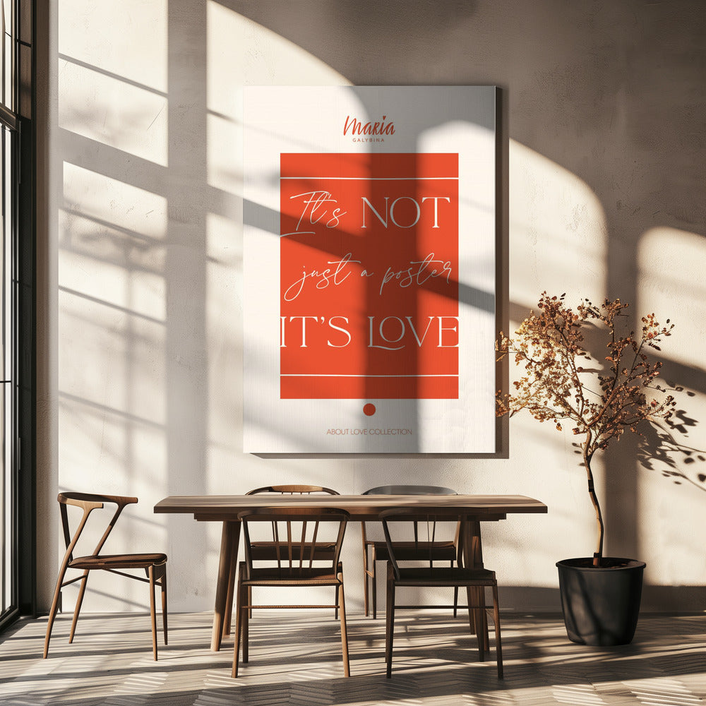 Über die Liebe. Poster | Leinwand