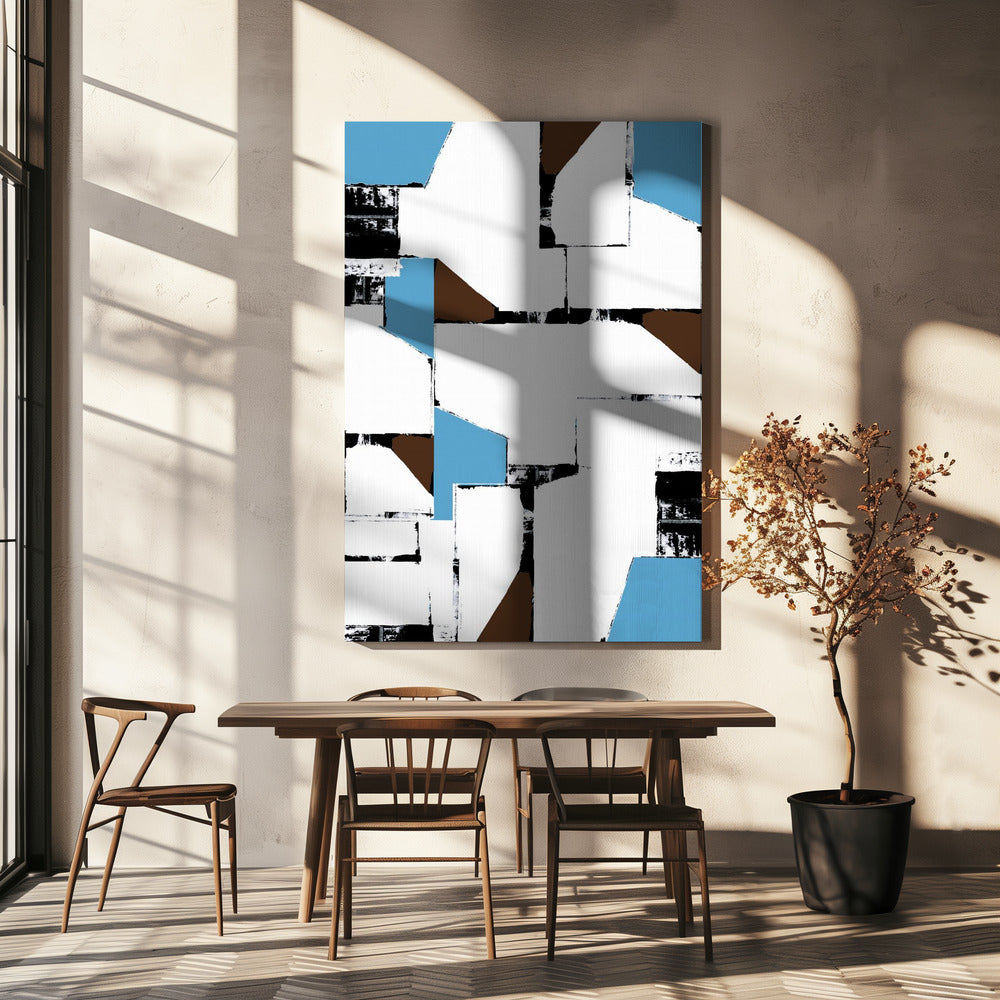 Abstrakte neutrale Geometrie Nr. 1 | Leinwand