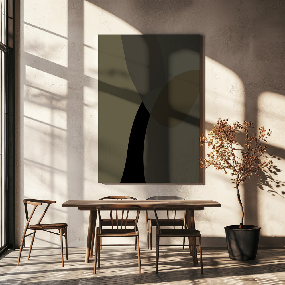 Abstrakte neutrale Formen Druck 1 | Leinwand