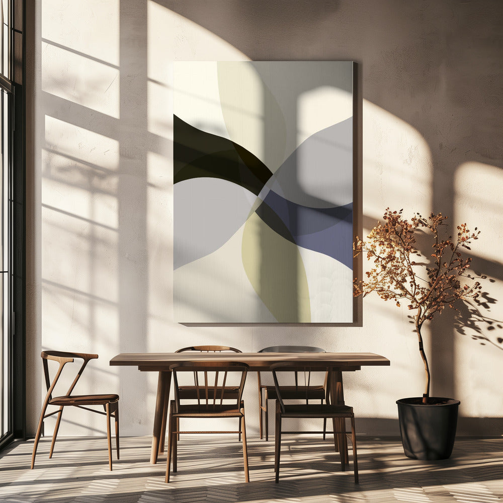 Abstrakte neutrale Formen Druck 3 | Leinwand