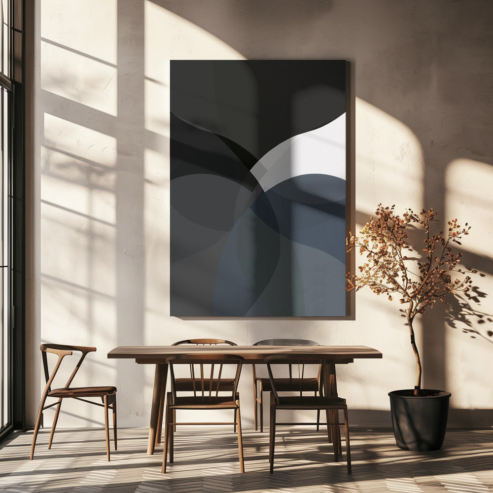 Abstrakte neutrale Formen Druck 4 | Leinwand