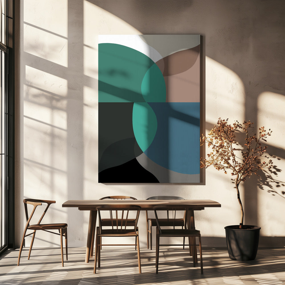 Abstrakte Formen Kunstdruck Nr. 2 | Leinwand