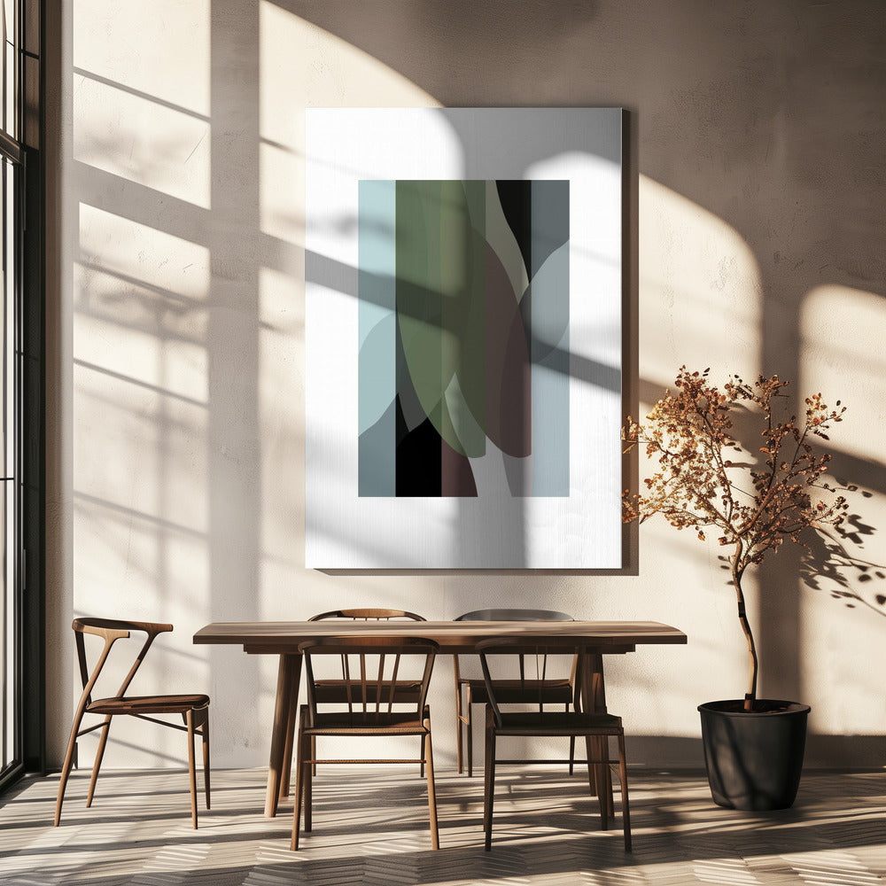 Abstrakte Formen Kunstdruck Nr. 4 | Leinwand