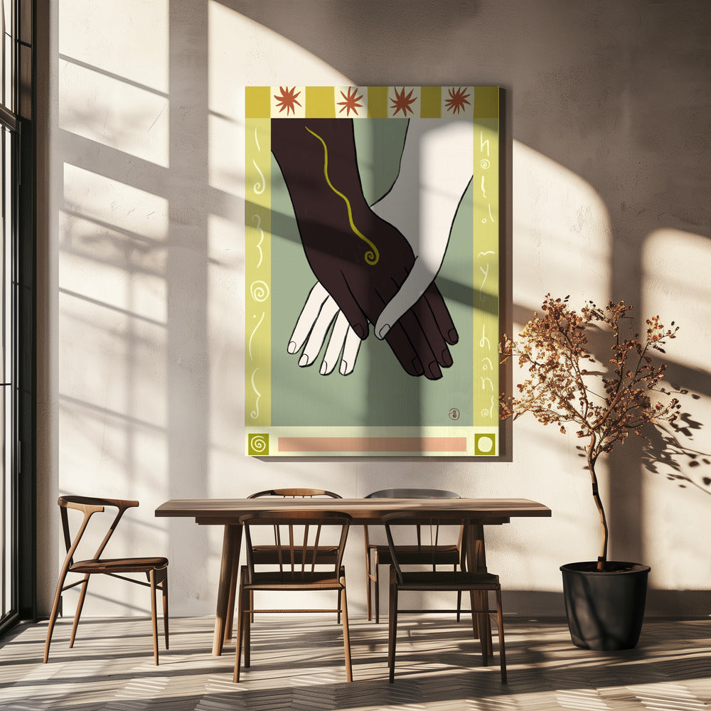 Symbolisiert Einheit und Vielfalt | Leinwand