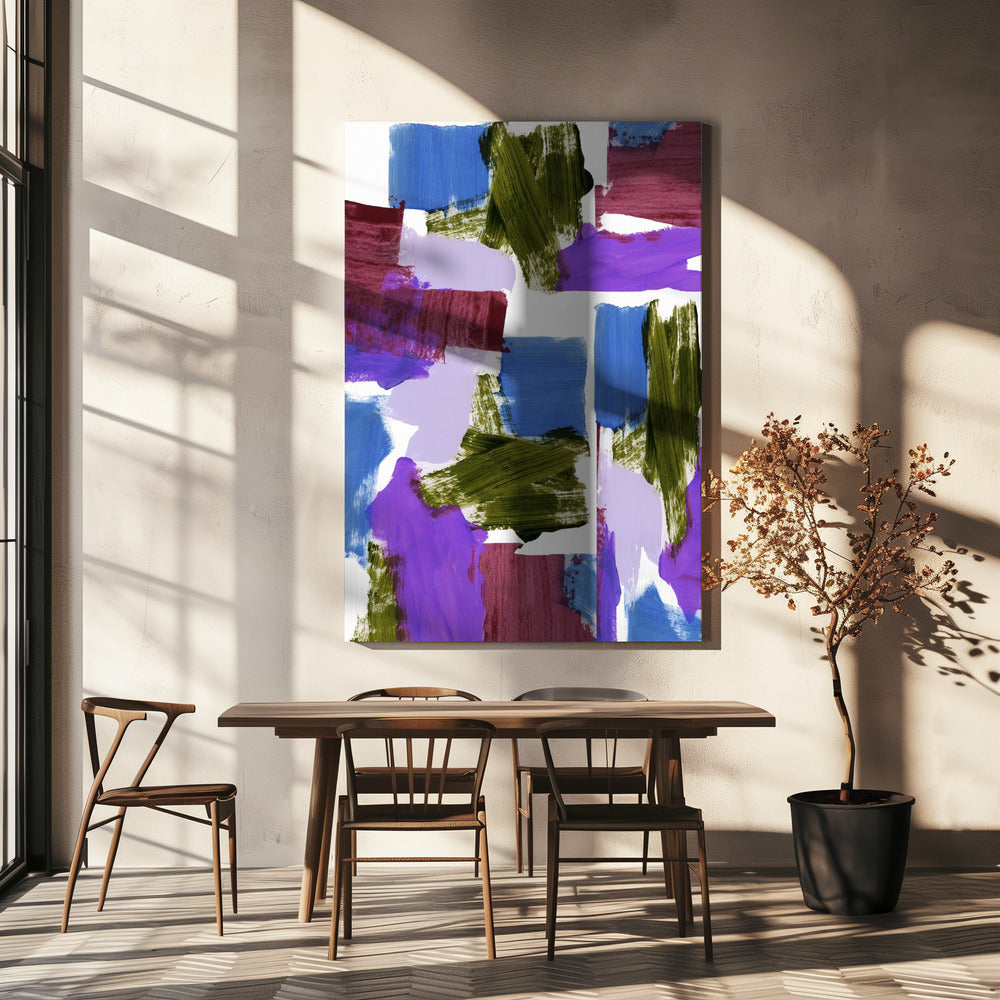 Deep Shades Abstract 1 | Canvas