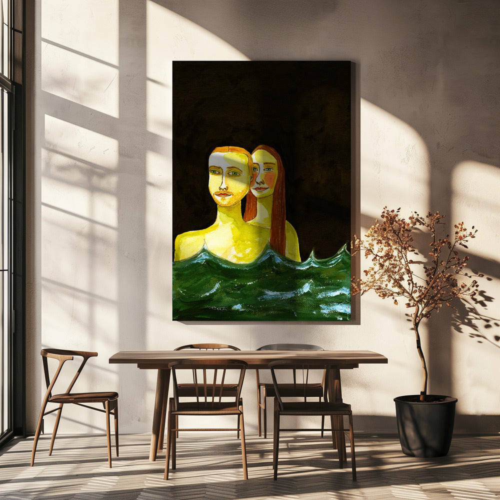 Die Schwimmer | Leinwand
