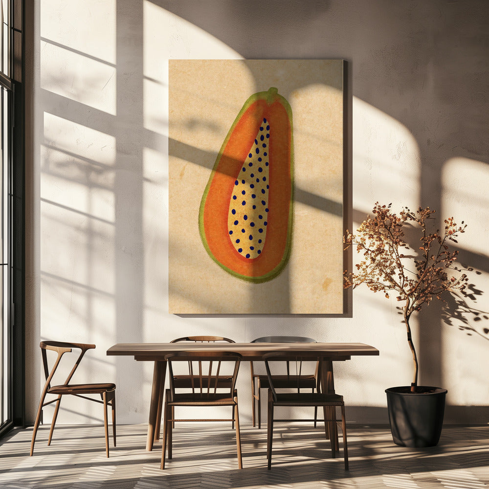 Einfache Papaya | Leinwand