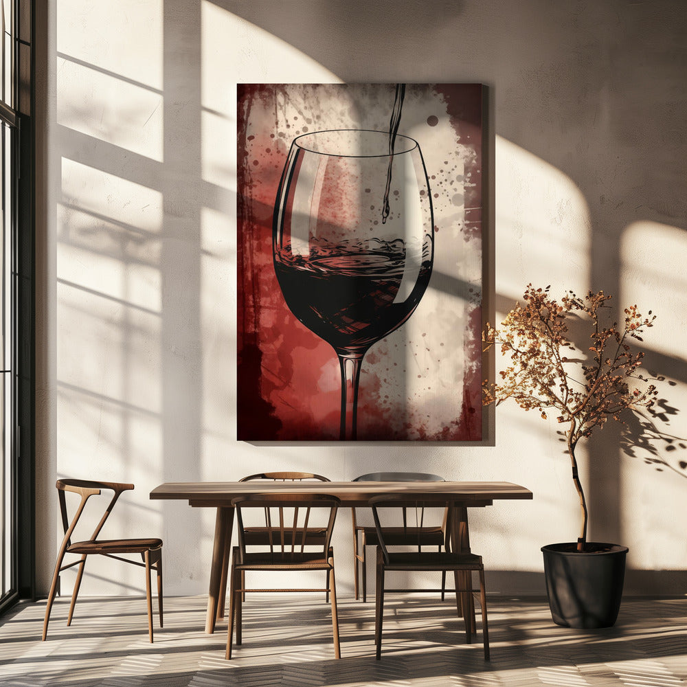 Rotwein Nr. 5 | Leinwand