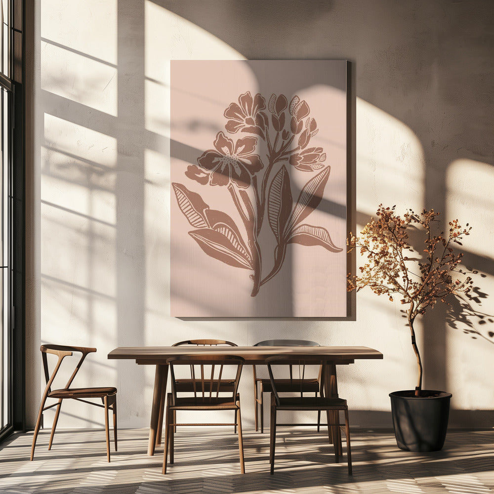 Mokka-Blumen | Leinwand