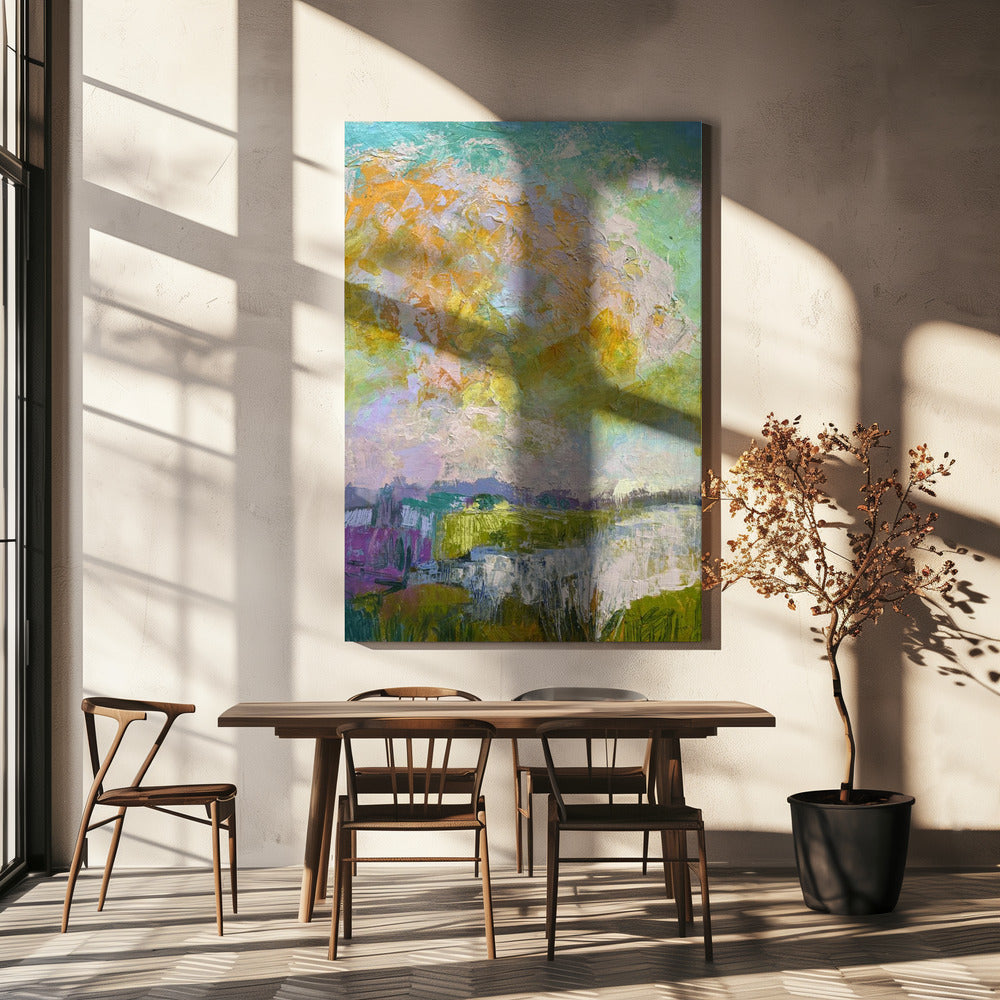 Sonnenbeschienene Reflexionen | Leinwand