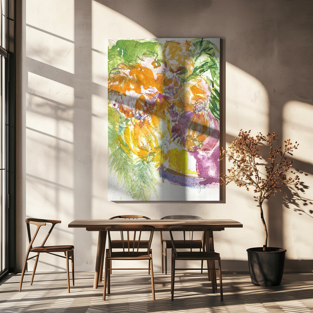 Leidenschaft der Orchideenblüte | Leinwand